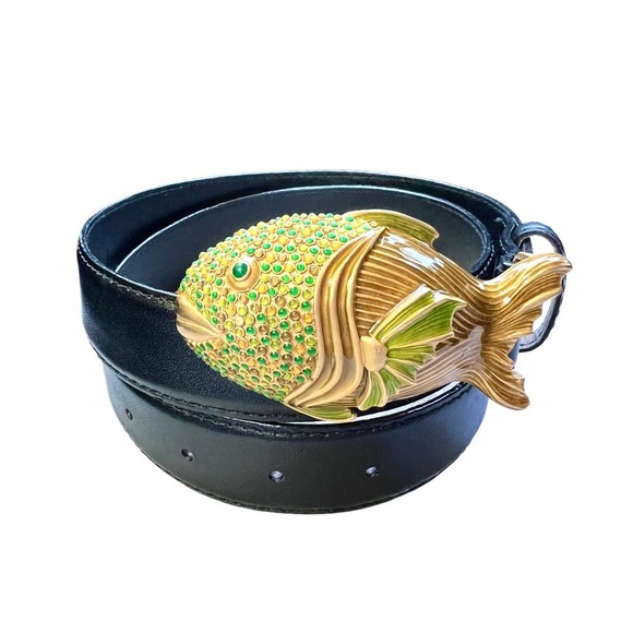 Vintage 1980s Carlisle Goldfish Belt main image 5